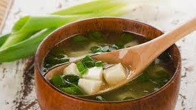 Miso soup Miso soup (å‘³å™Œæ± misoshiru) is a traditional Japanese soup consisting of a stock called